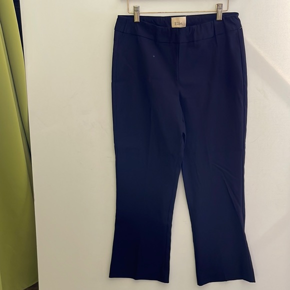 Elie. Tahari Women’s Flare Pants | Navy Blue | Medium - Picture 1 of 7